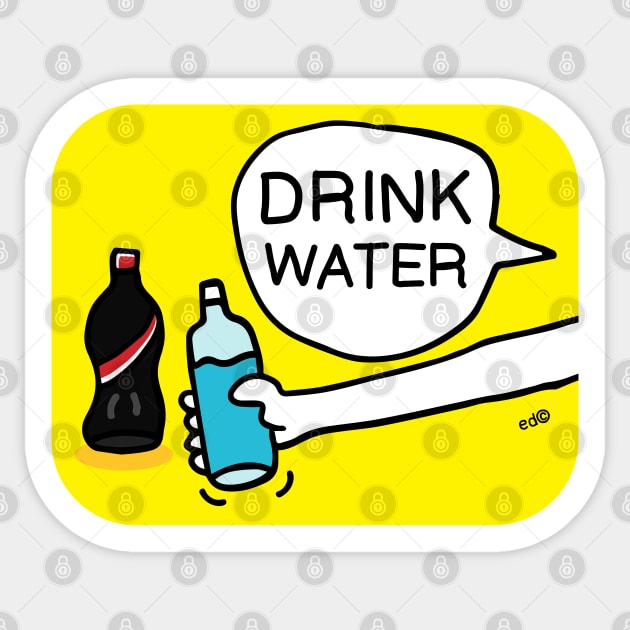 Drink Water Sticker by Happy Sketchy
